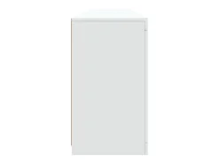 Aparador buffet cómoda armario mueble organizador cocina salón salón con luces LED 181,5 x 37 x 67 cm blanco 02_0029839
