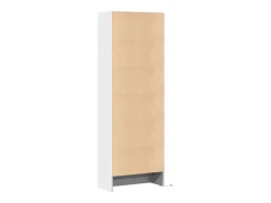 Aparador buffet cómoda armario mueble organizador cocina salón salón alto con LED 69 x 32,5 x 200 cm madera contrachapada blanca 02_0032215