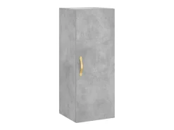 Aparador buffet cómoda armario mueble organizador cocina salón salón alto 34,5 x 34 x 180 cm madera contrachapada gris 02_0034313