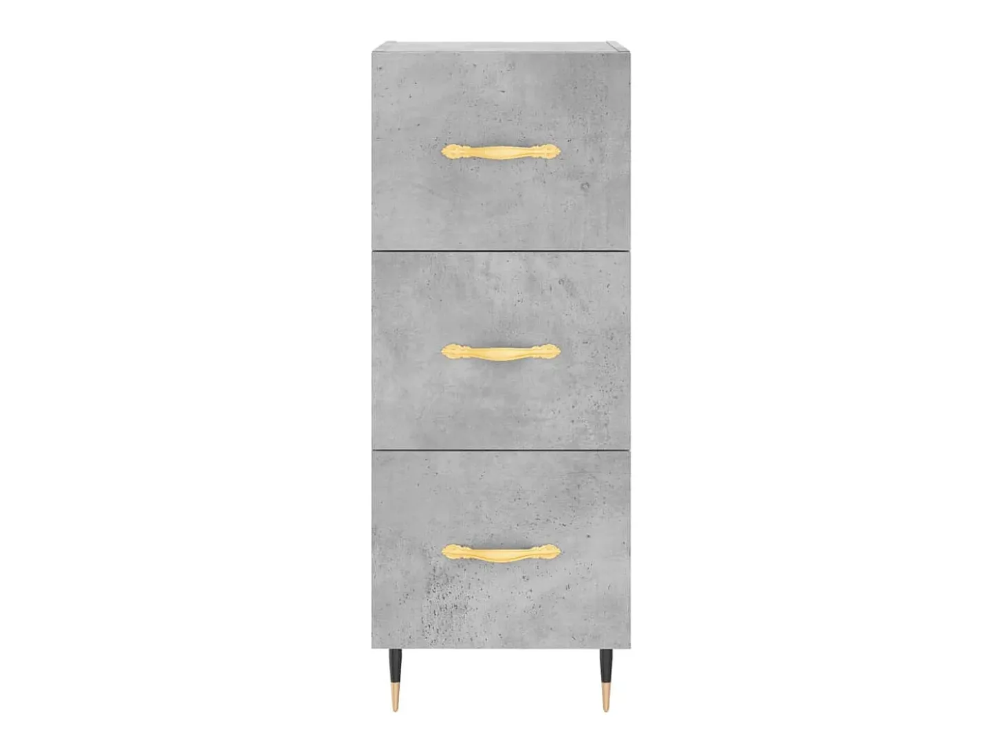 Aparador buffet cómoda armario mueble organizador cocina salón salón alto 34,5 x 34 x 180 cm madera contrachapada gris 02_0034313