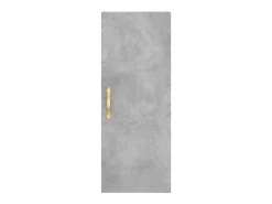 Aparador buffet cómoda armario mueble organizador cocina salón salón alto 34,5 x 34 x 180 cm madera contrachapada gris 02_0034313