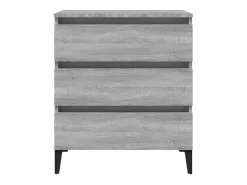 Aparador buffet cómoda armario unidad de almacenamiento organizador cocina salón salonsonoma 60 x 35 x 69 cm madera contrachapada gris 02_0036392