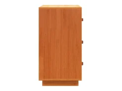 Aparador buffet cómoda armario mueble organizador cocina salón salón cera 80 x 40 x 75 cm madera maciza de pino marrón 02_0031743