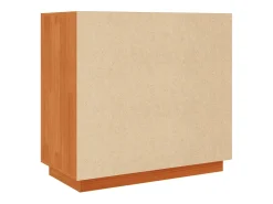 Aparador buffet cómoda armario mueble organizador cocina salón salón cera 80 x 40 x 75 cm madera maciza de pino marrón 02_0031743