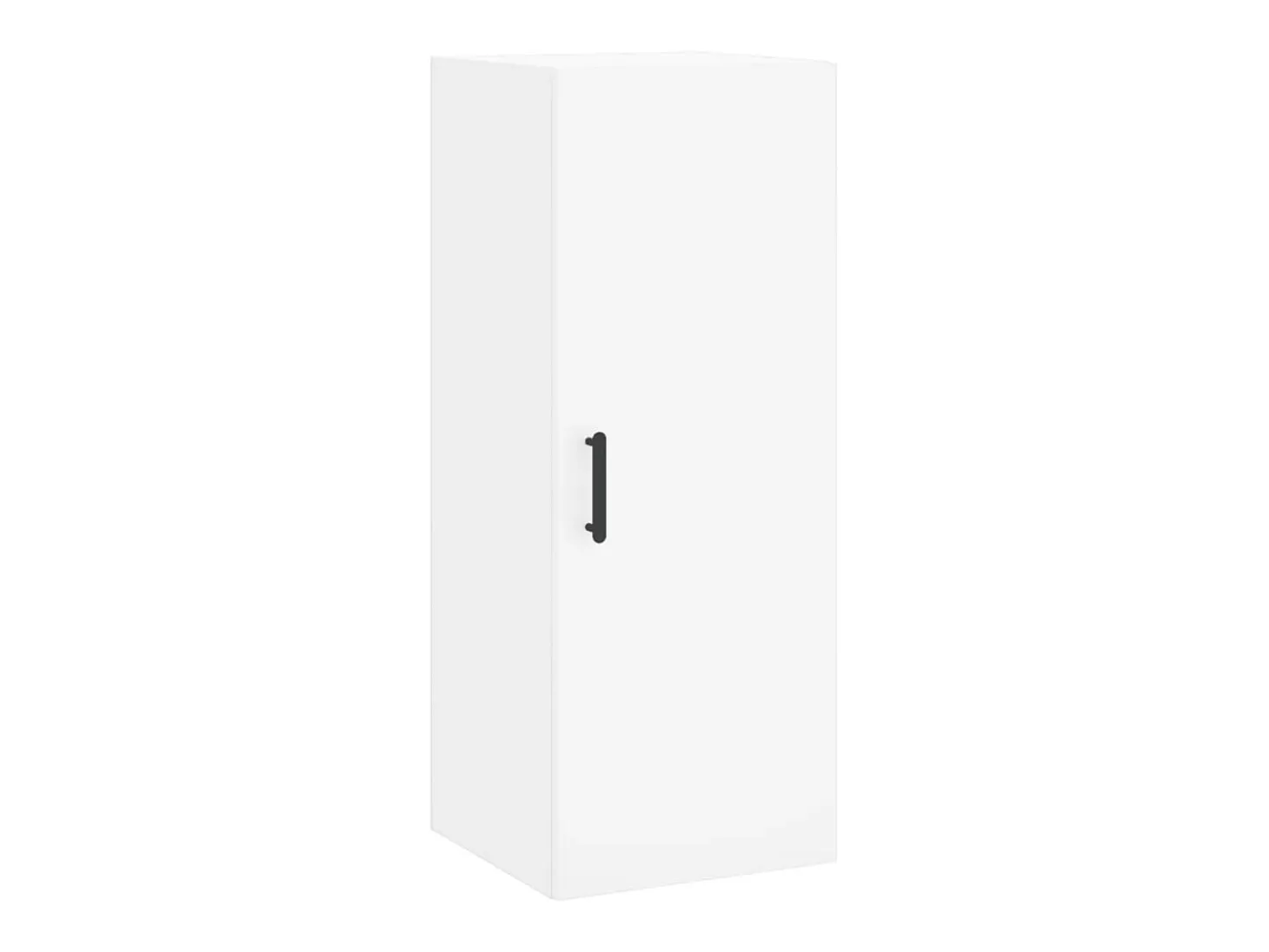 Aparador buffet cómoda armario mueble organizador cocina salón salón alto 34,5 x 34 x 180 cm madera contrachapada blanco 02_0032288