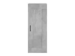 Aparador buffet cómoda armario mueble organizador cocina salón salón alto 34,5 x 34 x 180 cm madera contrachapada gris 02_0034341