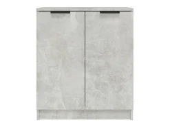 Aparador buffet cómoda armario mueble organizador cocina salón salón juego de 2 60 x 30 x 70 cm madera contrachapada gris 02_0036854