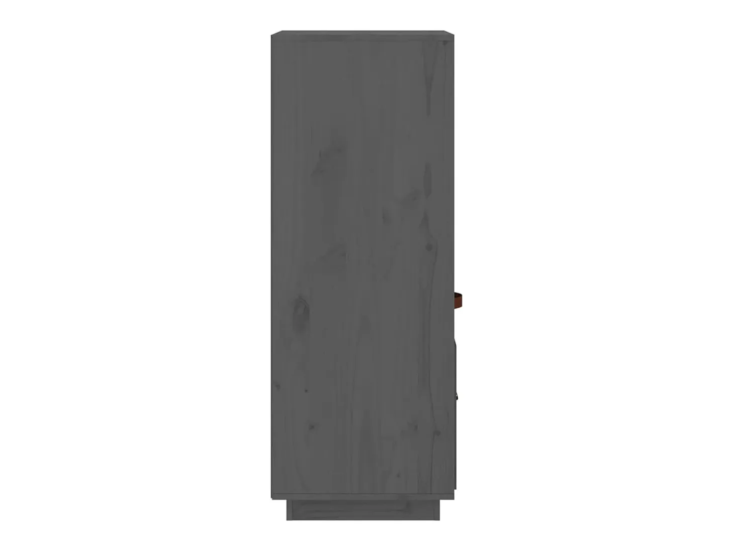 Aparador buffet cómoda armario mueble organizador cocina salón salón alto 34 x 40 x 108,5 cm madera maciza de pino gris 02_0034223
