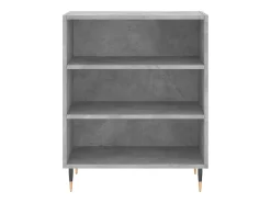 Aparador buffet cómoda armario unidad de almacenamiento organizador cocina salón salón 57 x 35 x 70 cm madera contrachapada gris 02_0031947