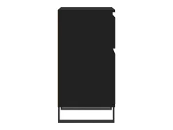 Aparador buffet cómoda armario mueble organizador cocina salón salón juego de 2 40 x 35 x 70 cm madera contrachapada negra 02_0036902