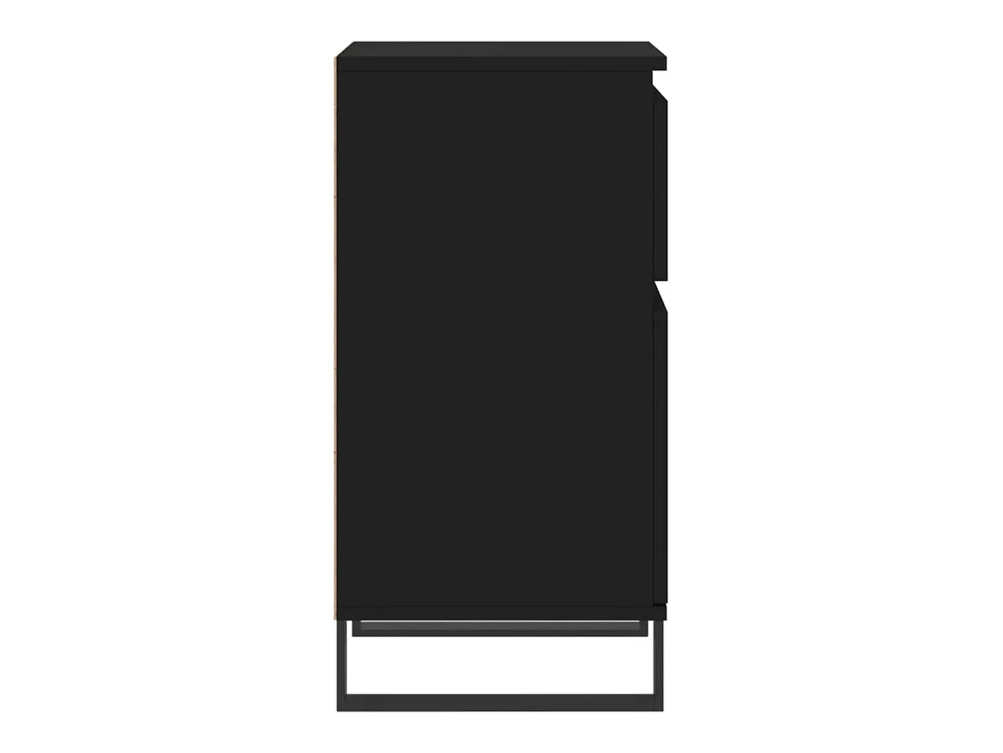 Aparador buffet cómoda armario mueble organizador cocina salón salón juego de 2 40 x 35 x 70 cm madera contrachapada negra 02_0036902