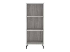 Aparador buffet cómoda armario unidad de almacenamiento organizador cocina salón salón Sonoma 34,5 x 32,5 x 90 cm madera contrachapada gris 02_0036295