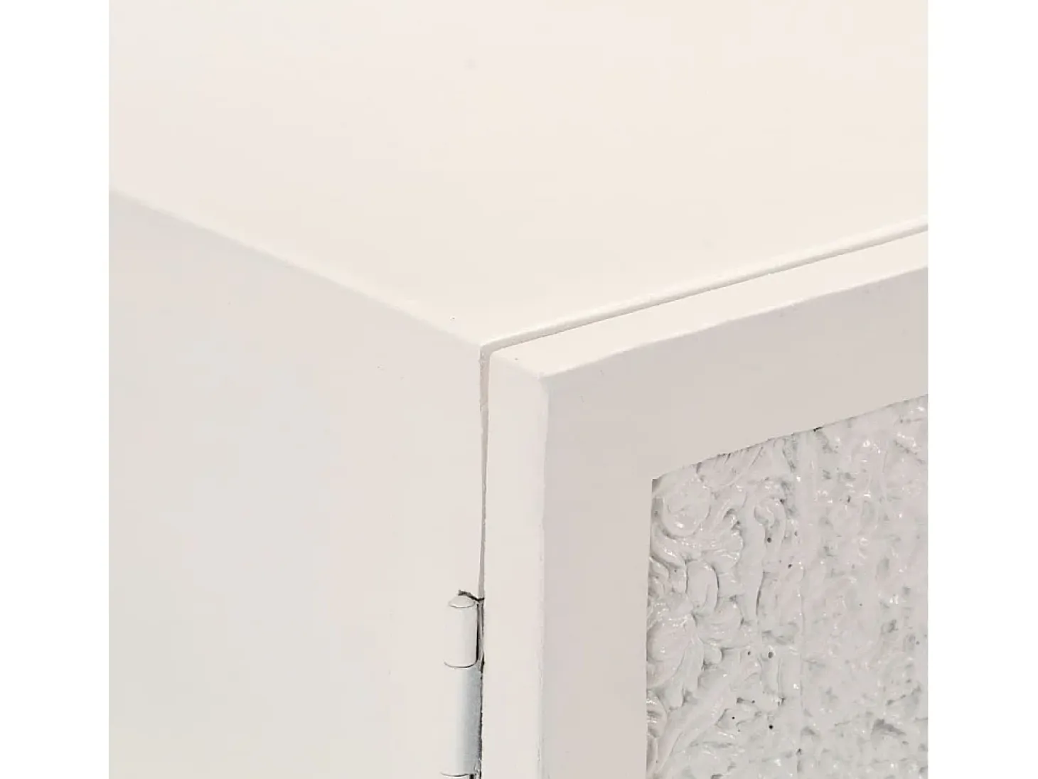 Aparador buffet cómoda armario mueble organizador cocina salón salón 115 x 30 x 76 cm madera maciza de mango blanco 02_0029525