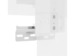 Aparador buffet cómoda armario mueble organizador cocina salón salón alto brillo 34,5 x 34 x 180 cm madera contrachapada blanco 02_0032929