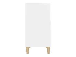 Aparador buffet cómoda armario unidad de almacenamiento organizador cocina salón salón 57 x 35 x 70 cm madera contrachapada blanca 02_0030322