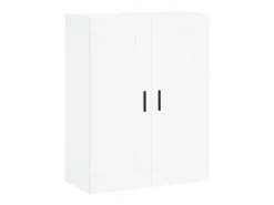 Aparador buffet cómoda armario mueble organizador cocina salón salón alto 69,5 x 34 x 180 cm madera contrachapada blanco 02_0032597