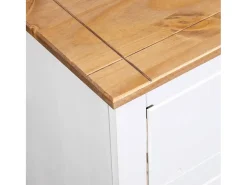 Aparador buffet cómoda armario mueble organizador cocina salón salón 80 x 40 x 83 cm Pino gama Panamá blanco 02_0030519