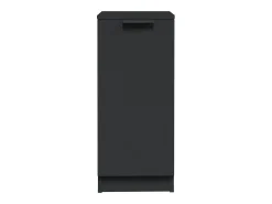 Aparador buffet cómoda armario mueble organizador cocina salón salón juego de 2 30 x 30 x 70 cm madera contrachapada negra 02_0036891