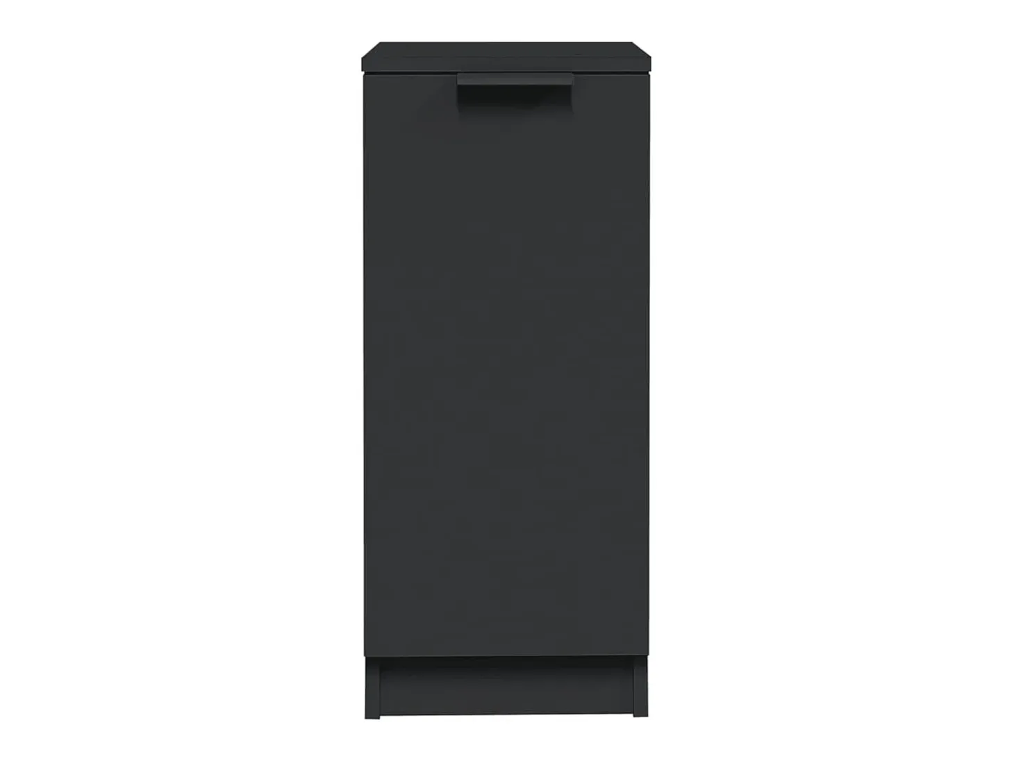 Aparador buffet cómoda armario mueble organizador cocina salón salón juego de 2 30 x 30 x 70 cm madera contrachapada negra 02_0036891