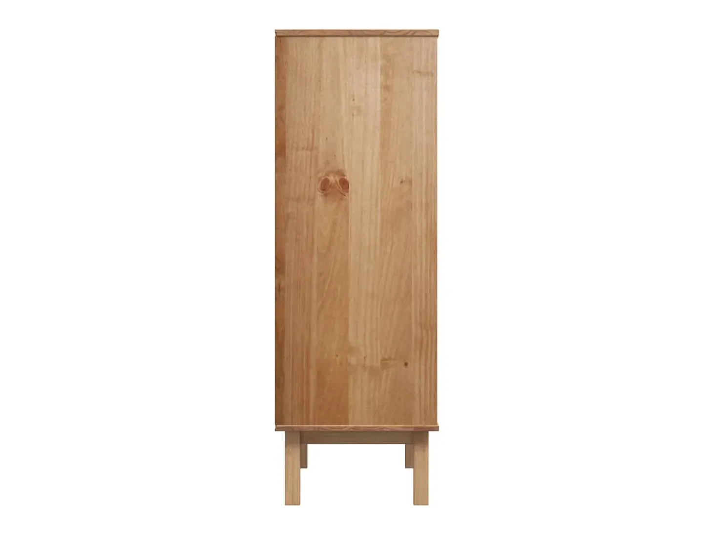 Aparador buffet cómoda armario mueble organizador cocina salón salón alto 85 x 43 x 125 cm madera maciza de pino marrón 02_0035150
