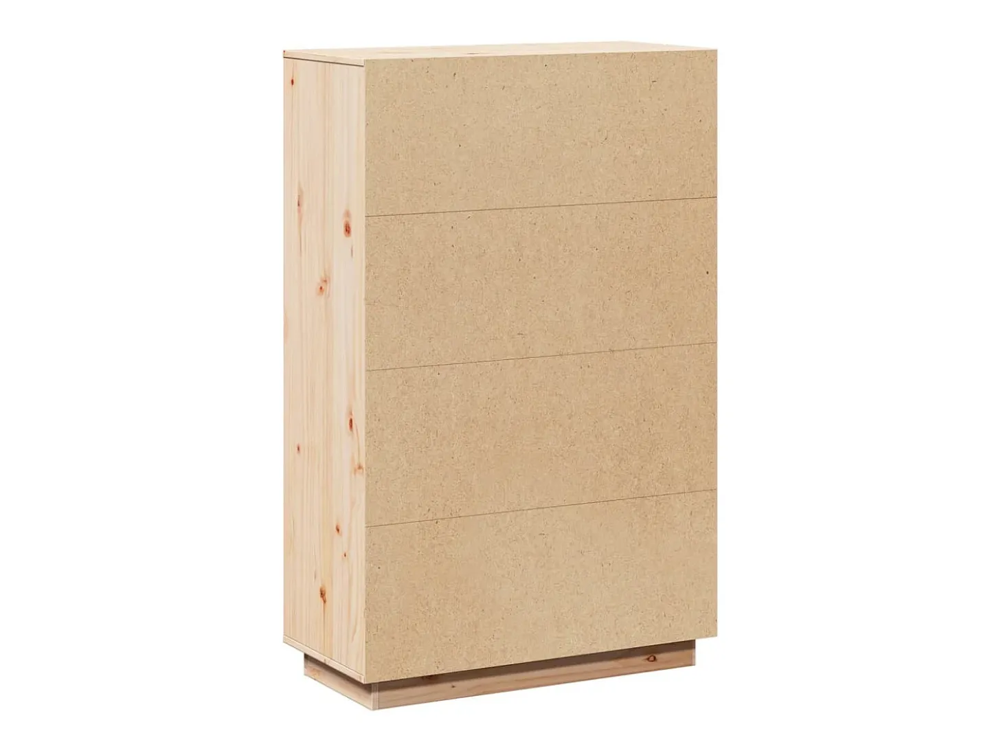 Aparador buffet cómoda armario mueble organizador cocina salón salón alto 74 x 35 x 117 cm madera maciza de pino marrón 02_0032195