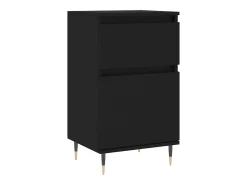 Aparador buffet cómoda armario mueble organizador cocina salón salón juego de 2 40 x 35 x 70 cm madera contrachapada negra 02_0036900