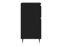 Aparador buffet cómoda armario mueble organizador cocina salón salón juego de 2 40 x 35 x 70 cm madera contrachapada negra 02_0036900