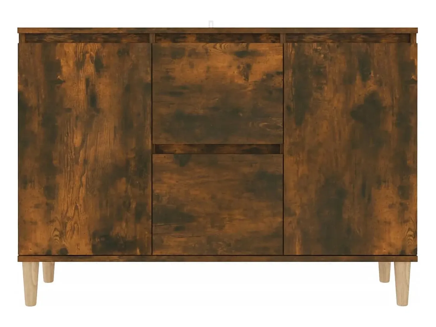 Aparador buffet cómoda armario unidad de almacenamiento organizador cocina salón salón 101 x 35 x 70 cm madera contrachapada marrón 02_0030844