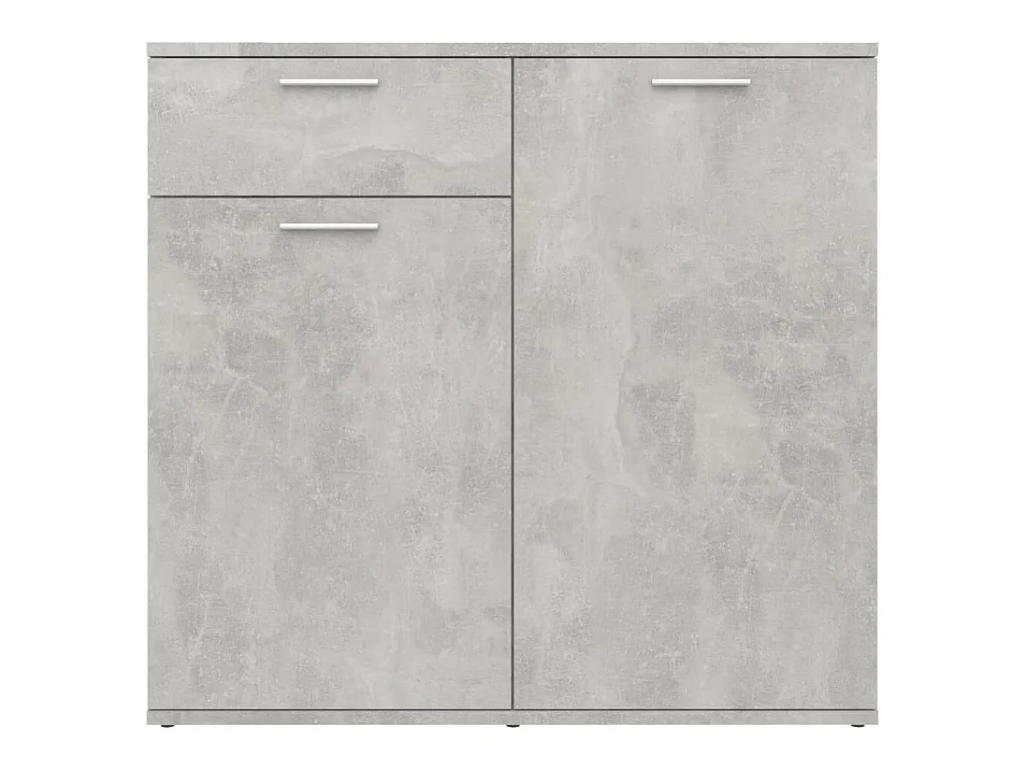 Aparador buffet cómoda armario unidad de almacenamiento organizador cocina salón salón 80 x 36 x 75 cm madera contrachapada gris 02_0032105