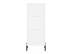Aparador buffet cómoda armario mueble organizador cocina salón salón alto 34,5 x 34 x 180 cm madera contrachapada blanco 02_0032347