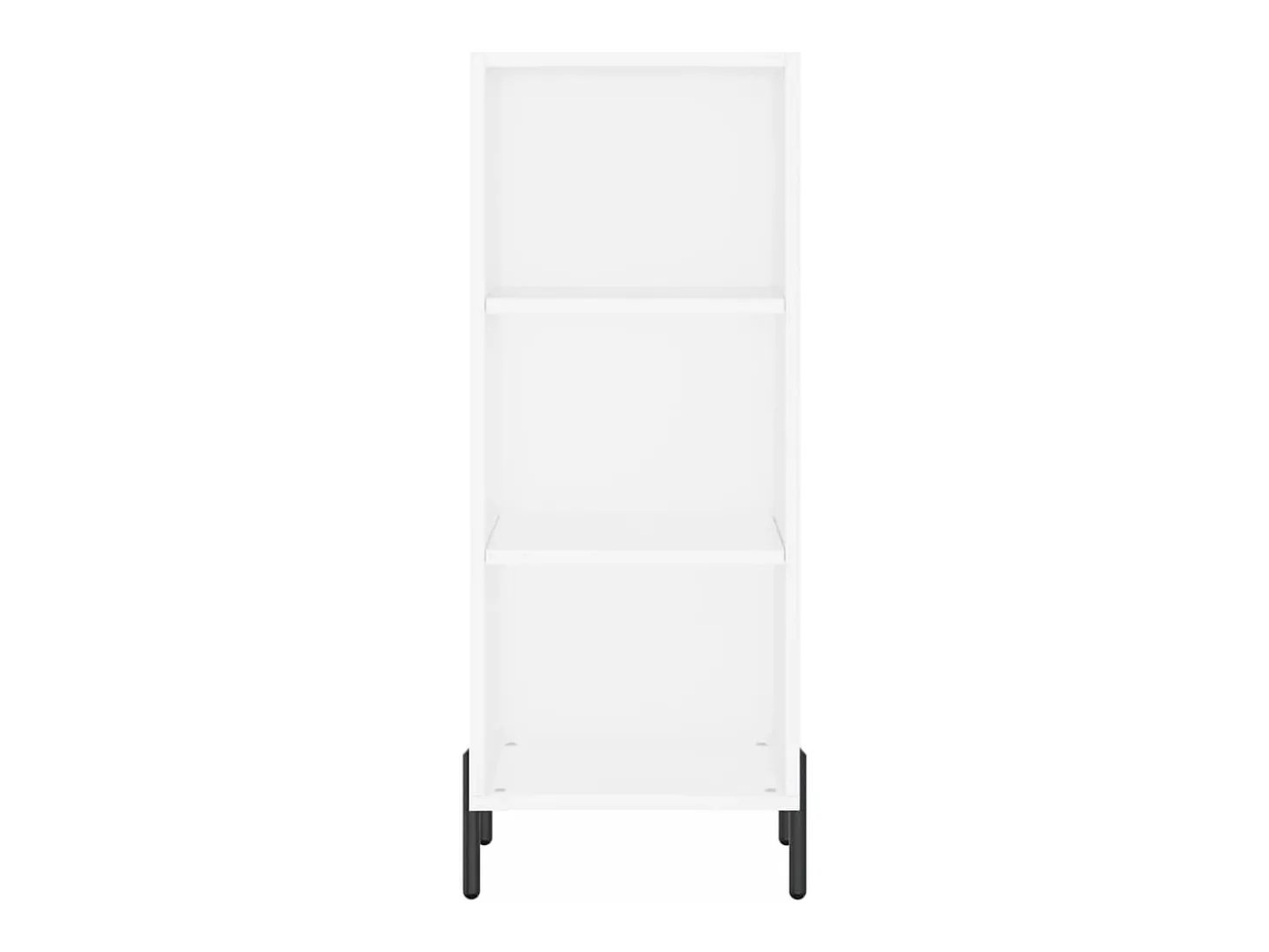 Aparador buffet cómoda armario mueble organizador cocina salón salón alto 34,5 x 34 x 180 cm madera contrachapada blanco 02_0032347