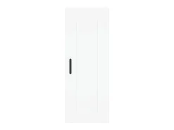 Aparador buffet cómoda armario mueble organizador cocina salón salón alto 34,5 x 34 x 180 cm madera contrachapada blanco 02_0032347