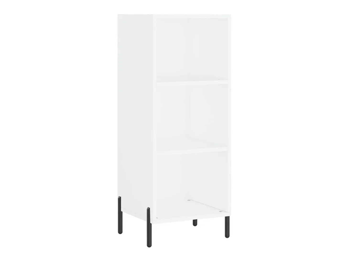 Aparador buffet cómoda armario mueble organizador cocina salón salón alto 34,5 x 34 x 180 cm madera contrachapada blanco 02_0032347