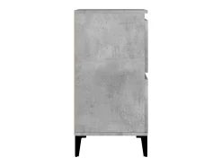 Aparador buffet cómoda armario mueble organizador cocina salón salón juego de 2 60 x 35 x 70 cm madera contrachapada gris 02_0036864
