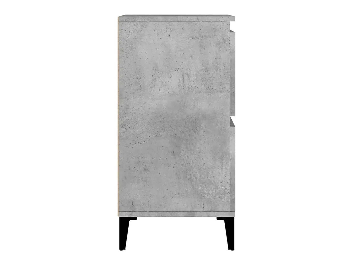 Aparador buffet cómoda armario mueble organizador cocina salón salón juego de 2 60 x 35 x 70 cm madera contrachapada gris 02_0036864