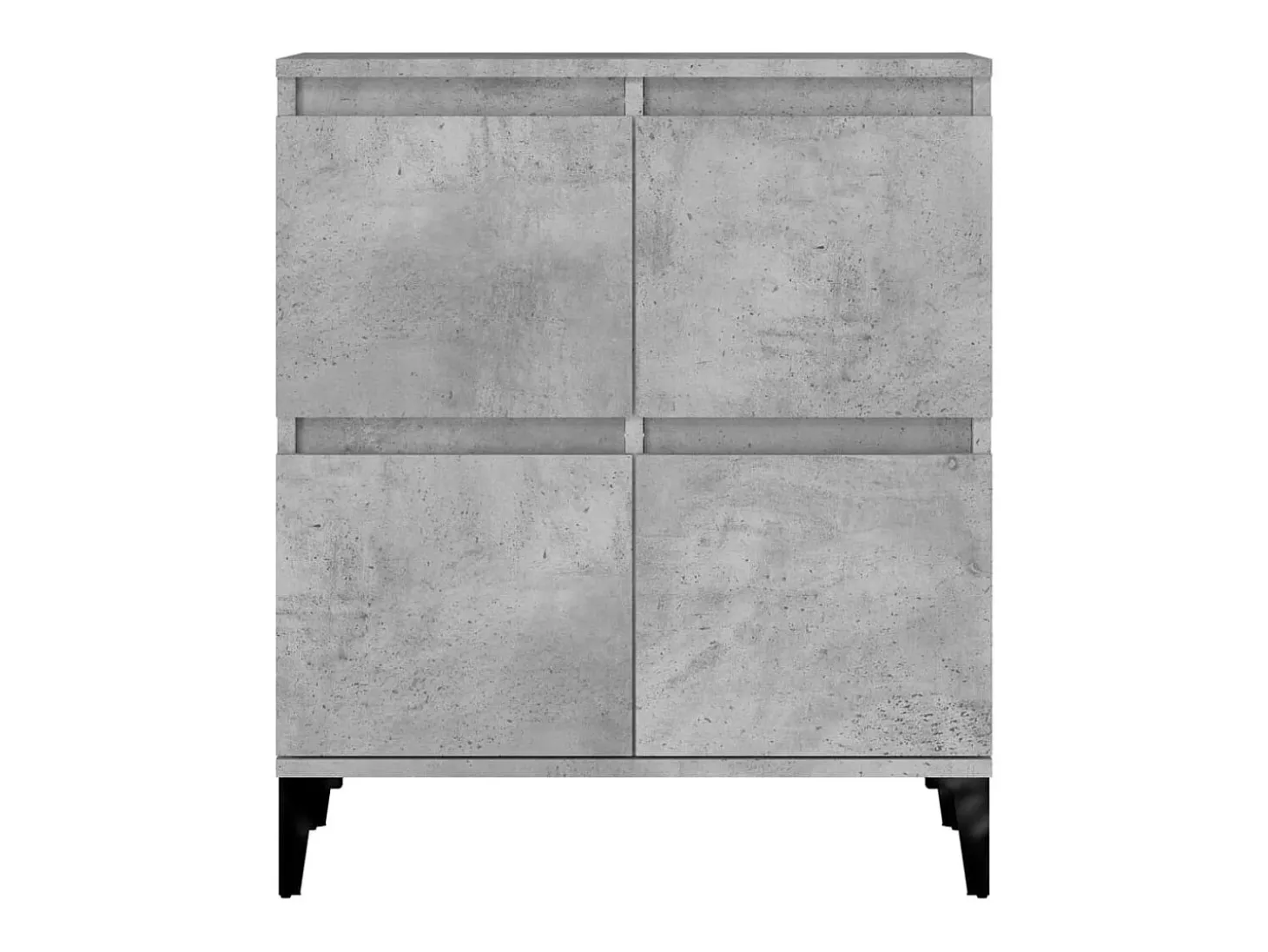Aparador buffet cómoda armario mueble organizador cocina salón salón juego de 2 60 x 35 x 70 cm madera contrachapada gris 02_0036864
