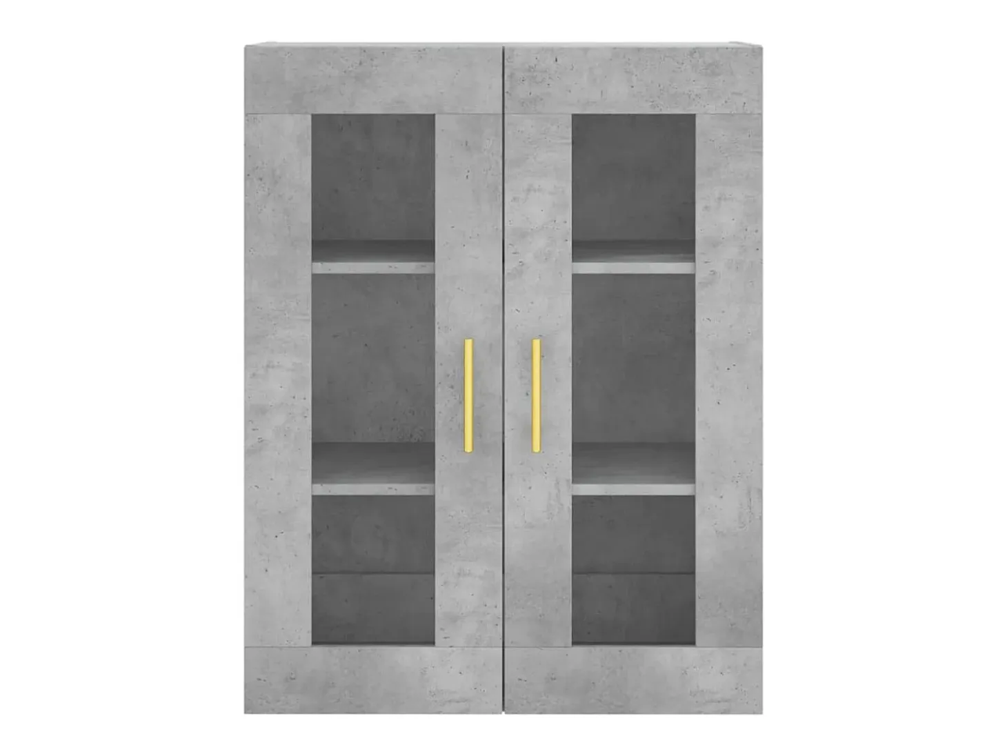 Aparador buffet cómoda armario mueble organizador cocina salón salón alto 69,5 x 34 x 180 cm madera contrachapada gris 02_0034629