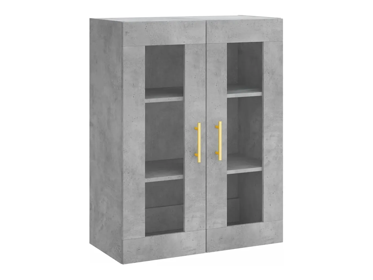 Aparador buffet cómoda armario mueble organizador cocina salón salón alto 69,5 x 34 x 180 cm madera contrachapada gris 02_0034629