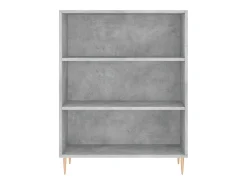 Aparador buffet cómoda armario mueble organizador cocina salón salón alto 69,5 x 34 x 180 cm madera contrachapada gris 02_0034629