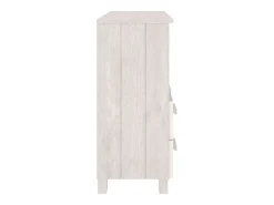 Aparador buffet cómoda armario unidad de almacenamiento organizador cocina salón salón 85 x 35 x 80 cm madera maciza de pino blanco 02_0032134