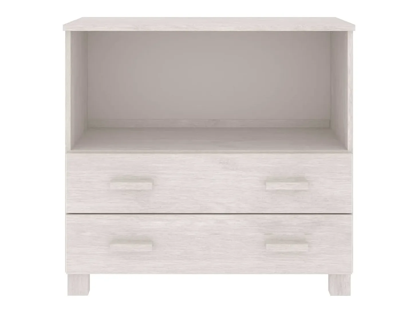 Aparador buffet cómoda armario unidad de almacenamiento organizador cocina salón salón 85 x 35 x 80 cm madera maciza de pino blanco 02_0032134