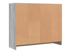Aparador buffet cómoda armario unidad de almacenamiento organizador cocina salón salonsonoma 91 x 28 x 75 cm madera contrachapada gris 02_0036555