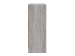 Aparador buffet cómoda armario unidad de almacenamiento organizador cocina salón salonsonoma 91 x 28 x 75 cm madera contrachapada gris 02_0036555