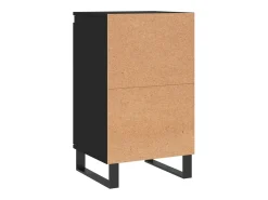 Aparador buffet cómoda armario unidad de almacenamiento organizador cocina salón salón juego de 2 40 x 35 x 70 cm marrón madera contrachapada 02_0036901