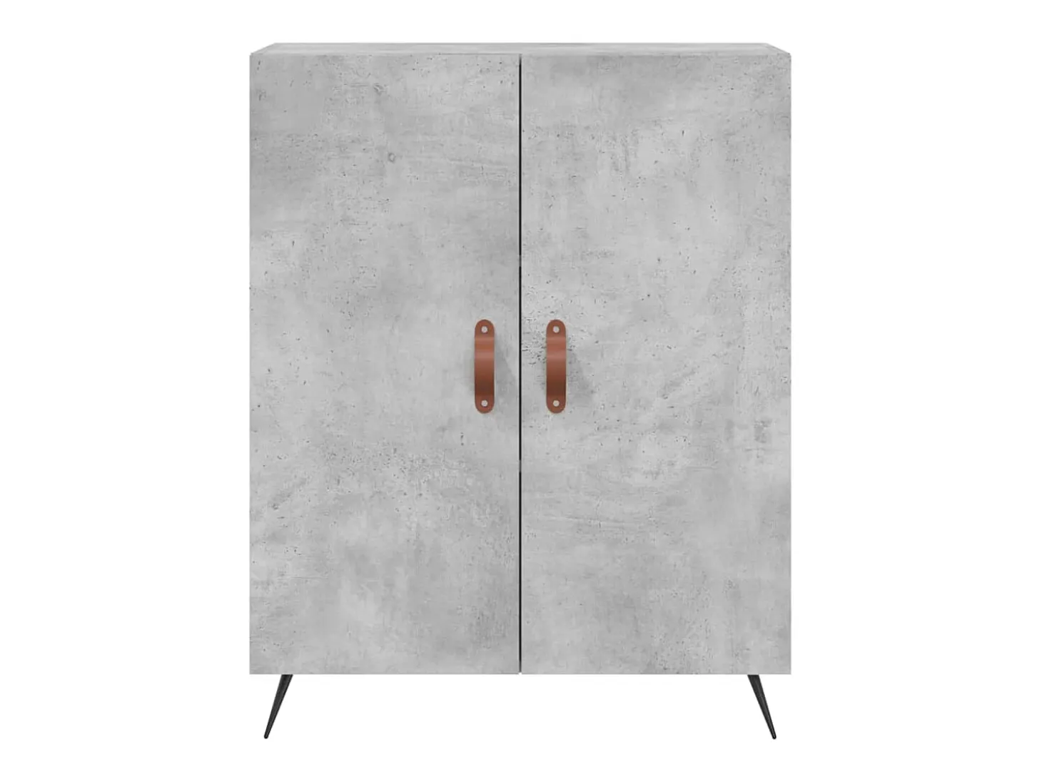 Aparador buffet cómoda armario mueble organizador cocina salón salón alto 69,5 x 34 x 180 cm madera contrachapada gris 02_0034520