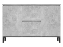 Aparador buffet cómoda armario unidad de almacenamiento organizador cocina salón salón 104 x 35 x 70 cm madera contrachapada gris 02_0031844