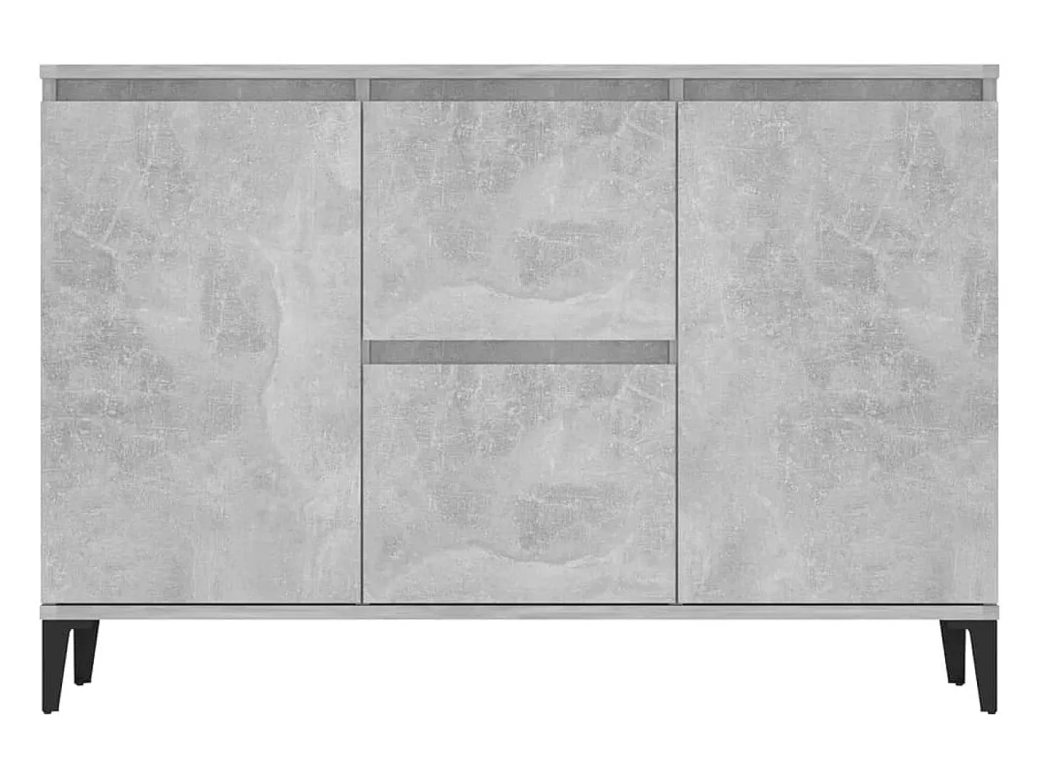 Aparador buffet cómoda armario unidad de almacenamiento organizador cocina salón salón 104 x 35 x 70 cm madera contrachapada gris 02_0031844