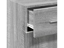 Aparador buffet cómoda armario unidad de almacenamiento organizador cocina salón salonsonoma 30 x 42,5 x 93 cm madera contrachapada gris 02_0036293
