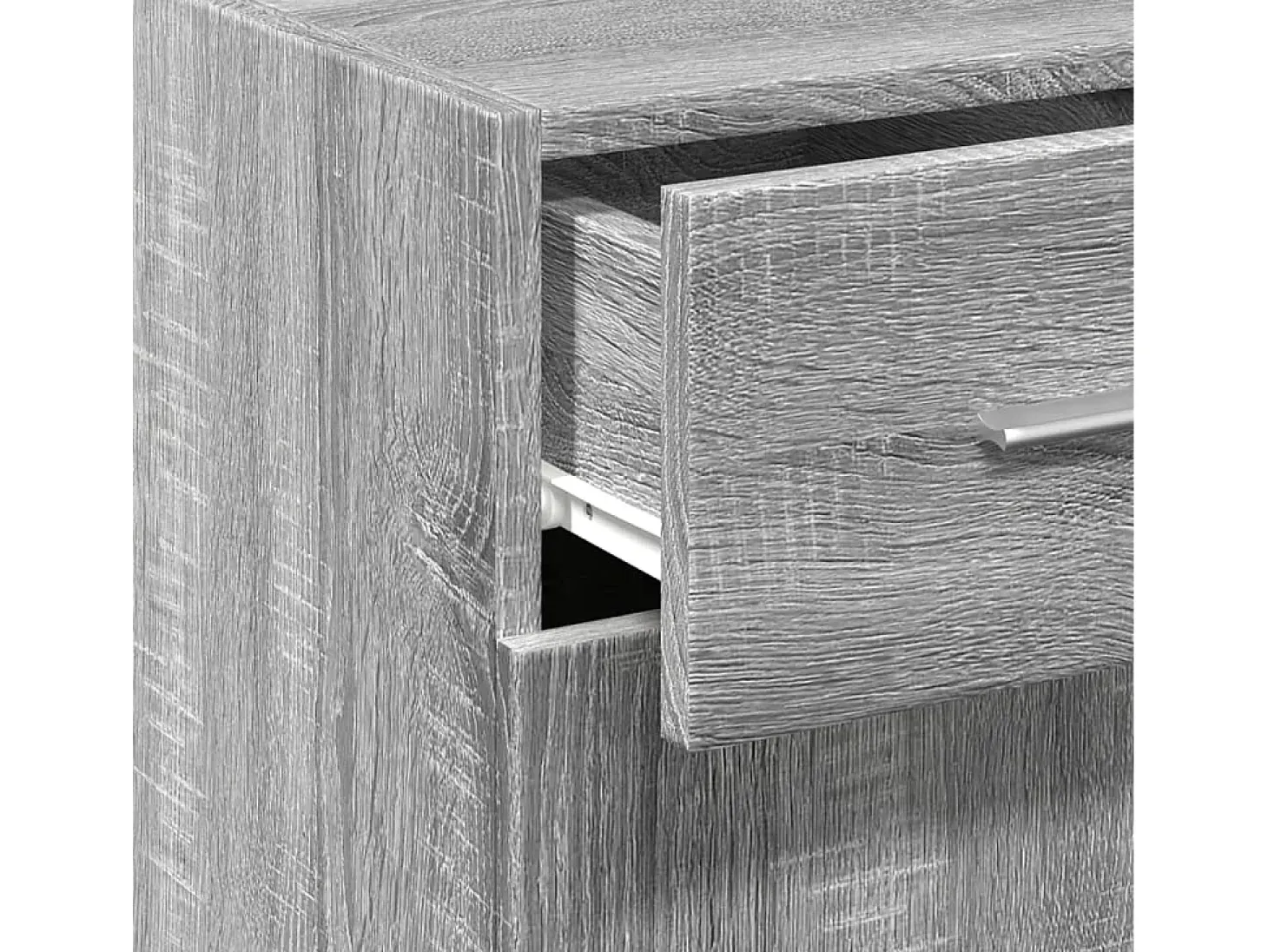 Aparador buffet cómoda armario unidad de almacenamiento organizador cocina salón salonsonoma 30 x 42,5 x 93 cm madera contrachapada gris 02_0036293