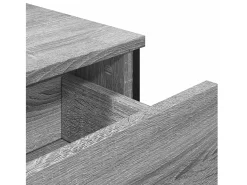 Aparador buffet cómoda armario unidad de almacenamiento organizador cocina salón salón Sonoma 97 x 32,5 x 74,5 cm madera contrachapada gris 02_0036560